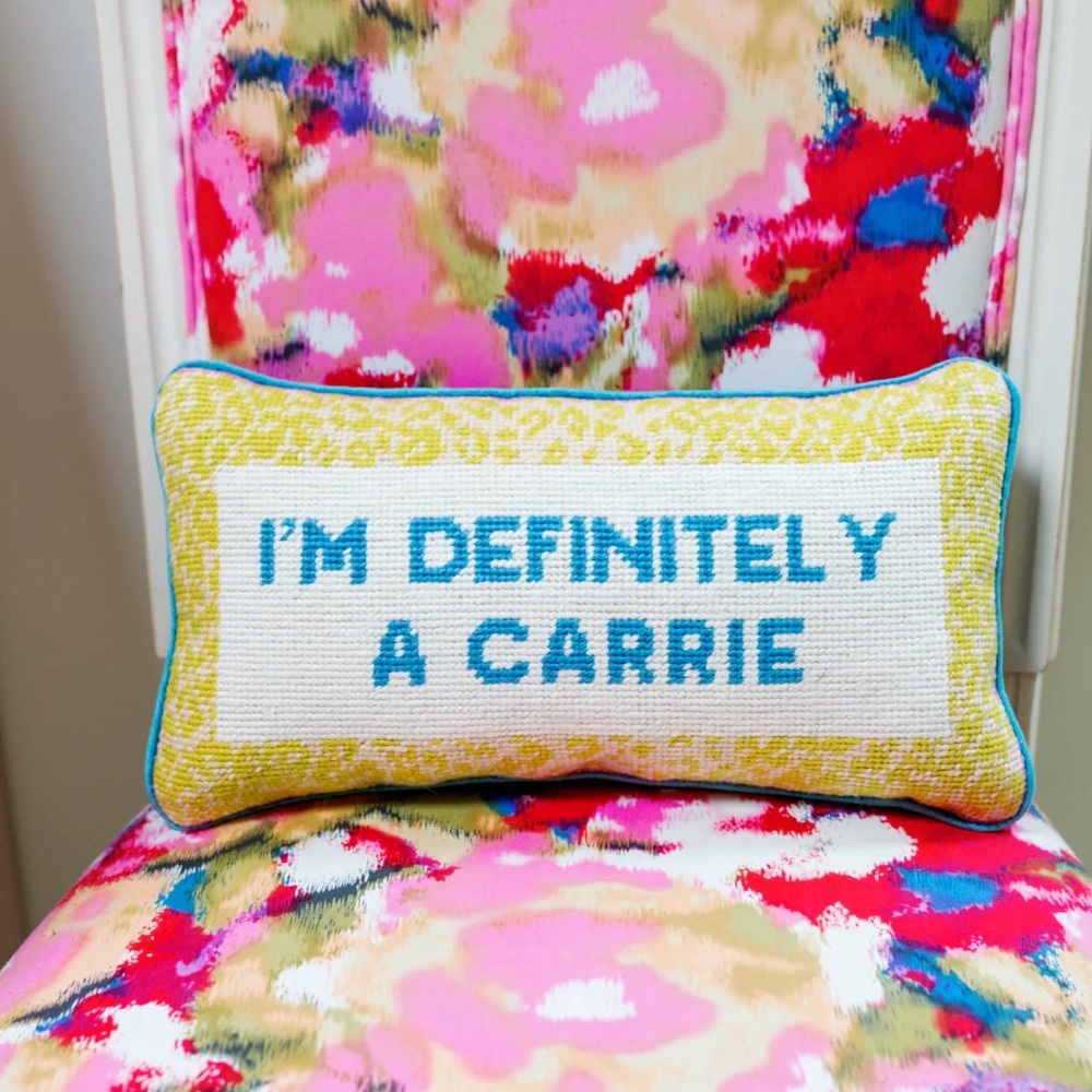“I’m definitely a Carrie” SATC Furbish Pillow